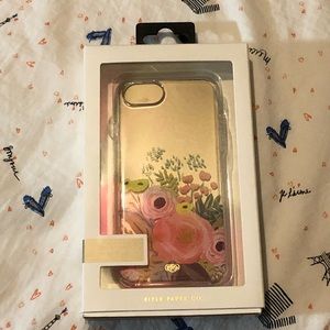 iPhone 8 Case Rifle Paper Co.  clear with flowers